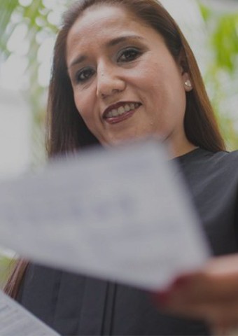 Claudia Suárez head of face-to-face attention of Enel Distribución Perú