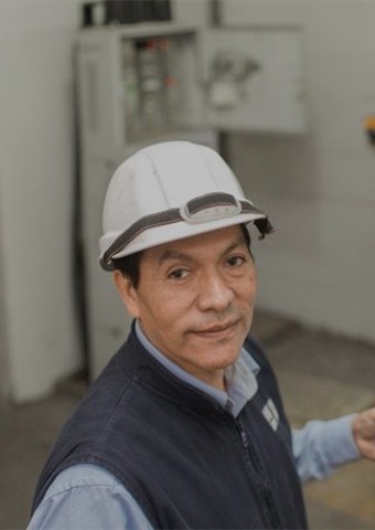 Gregorio Tello maintenance engineer of Enel Distribución Perú