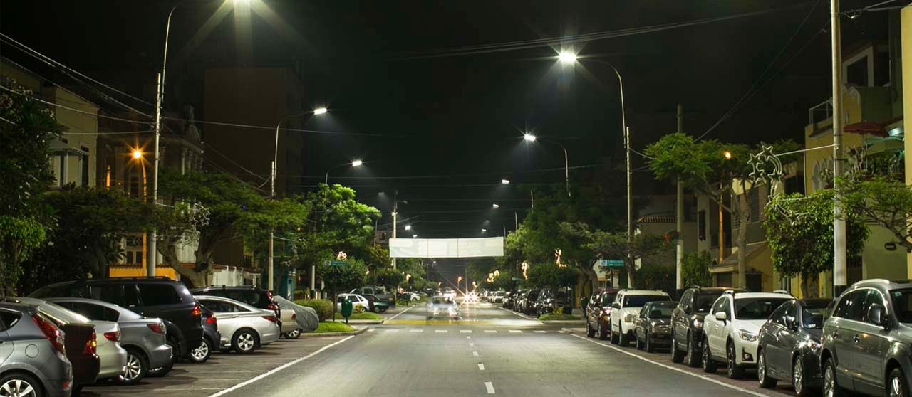 LED lighting in the district of La Punta