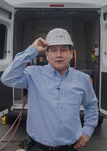 Rafael Mendieta coordinador de atención de emergencias de Enel Perú